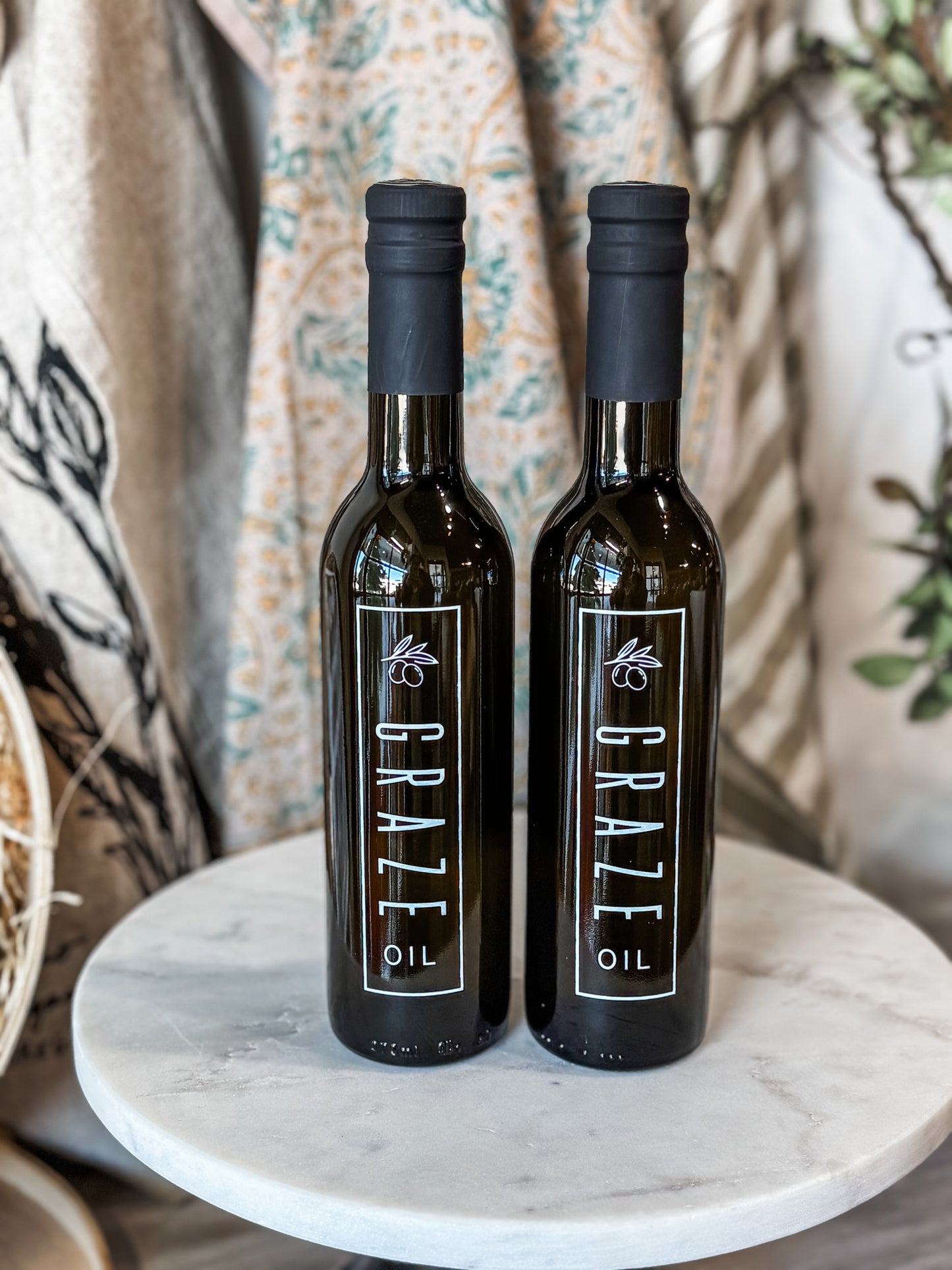 Lemongrass Mint White Balsamic + Basil Infused EVOO