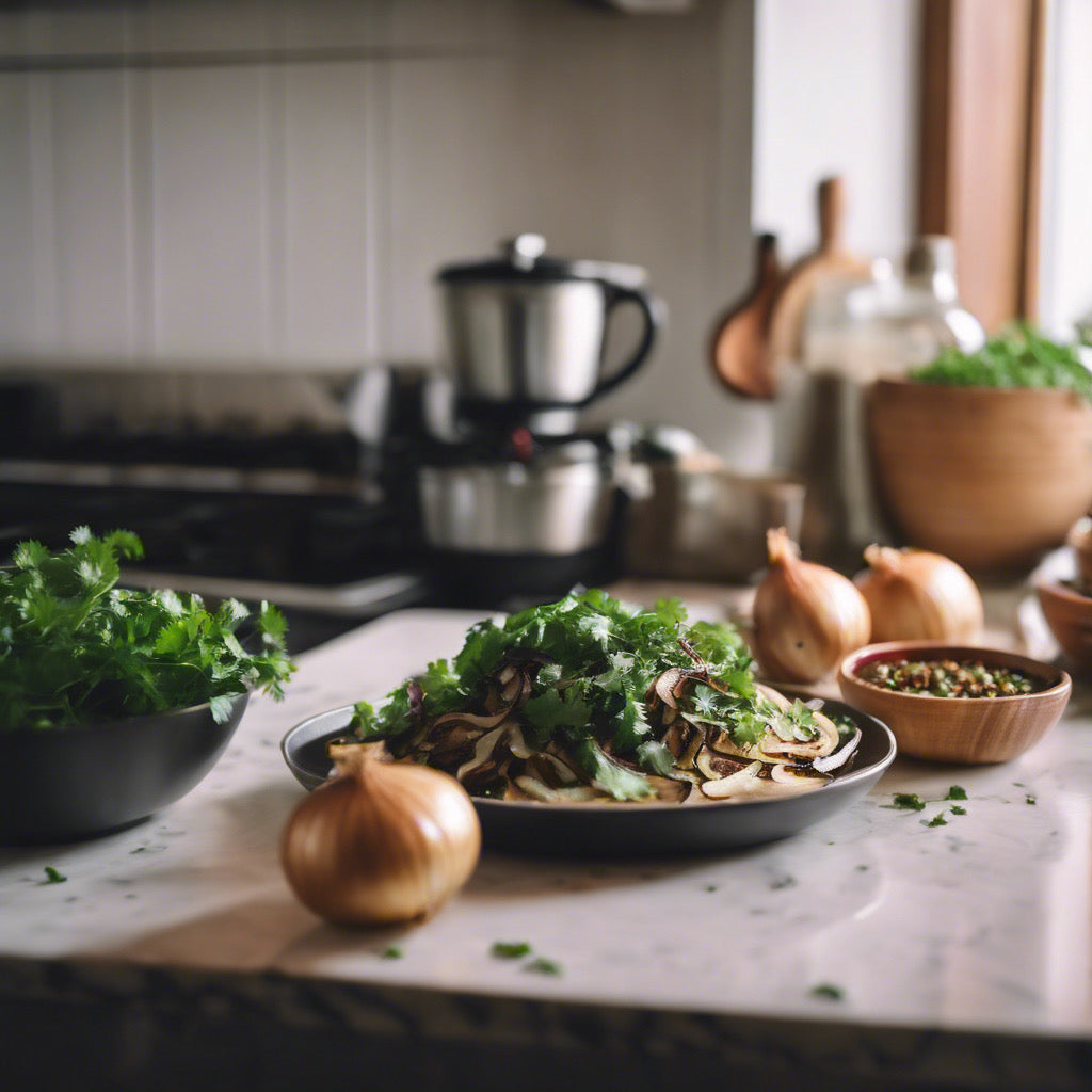 Cilantro Roasted Onion Infused Extra Virgin Olive Oil