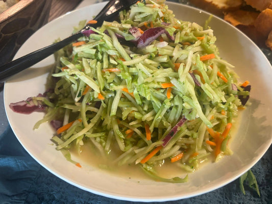 Cooling Honey Ginger Coleslaw