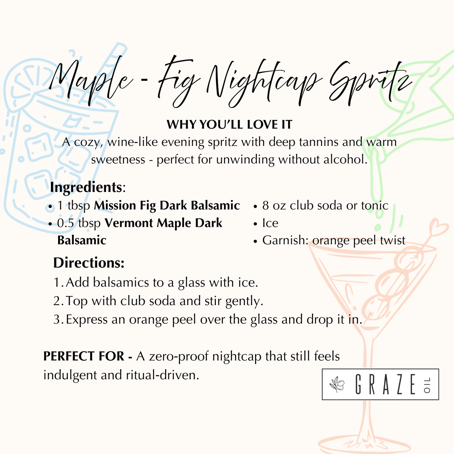 Culinary Cocktails ~ Sober Curious Sets