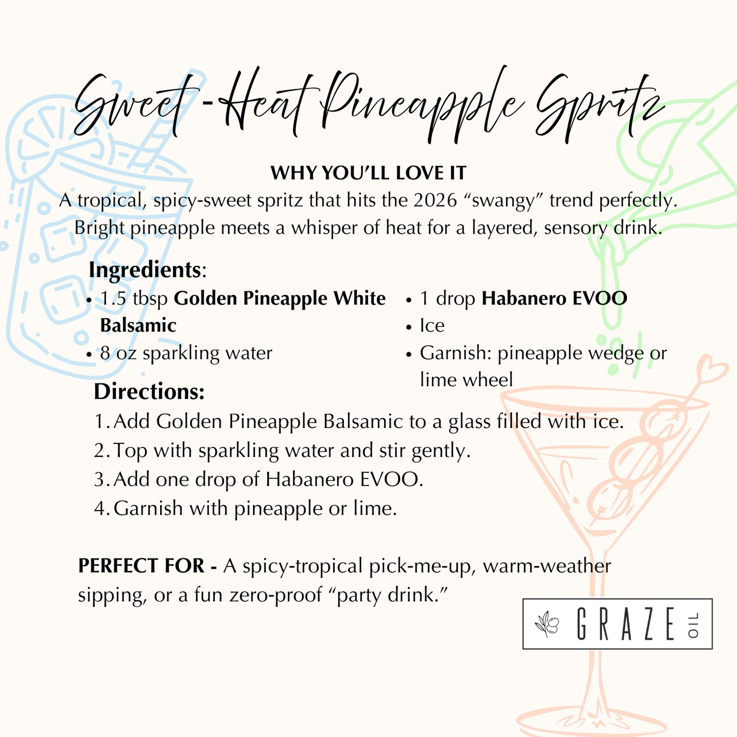 Culinary Cocktails ~ Sober Curious Sets