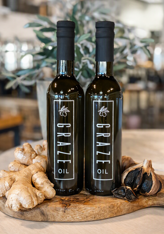 Ginger and Black Garlic Infused Extra Virgin Olive Oil
