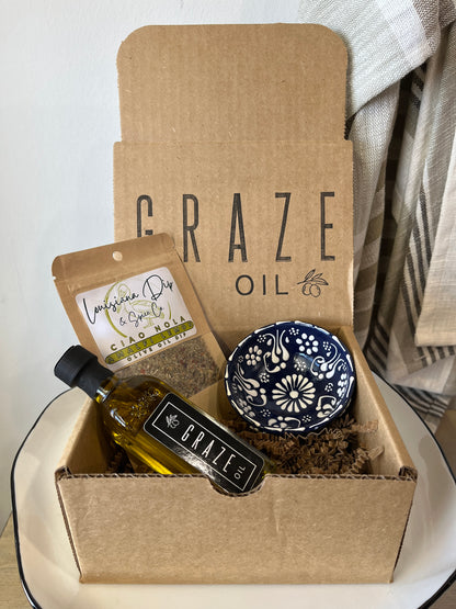 Graze Oil Mini Bread Dip Kit